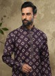 Purple Indowestern Set For Men